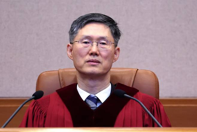 문형배 헌법재판소장 권한대행. [연합]