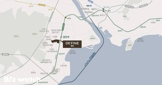 드파인 광안 입지환경 /자료=SK에코플랜트