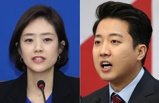 고민정 의원과 이준석 의원. /조선일보DB