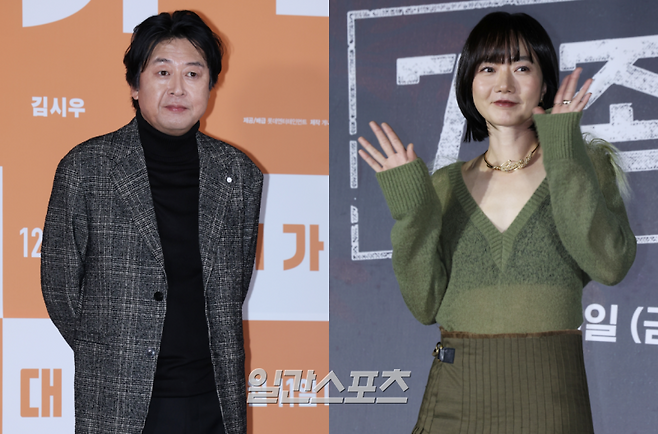 배우 김윤석(왼쪽)과 배두나 / 사진=일간스포츠 DB&nbsp;