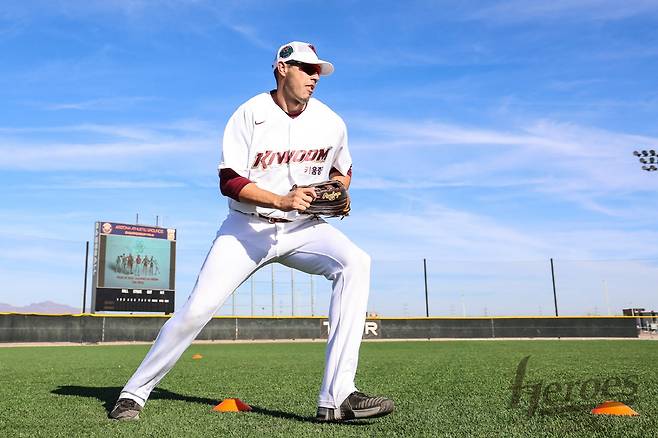 미국 애리조나 스프링캠프에서 훈련 중인 카디네스. 사진=키움 히어로즈