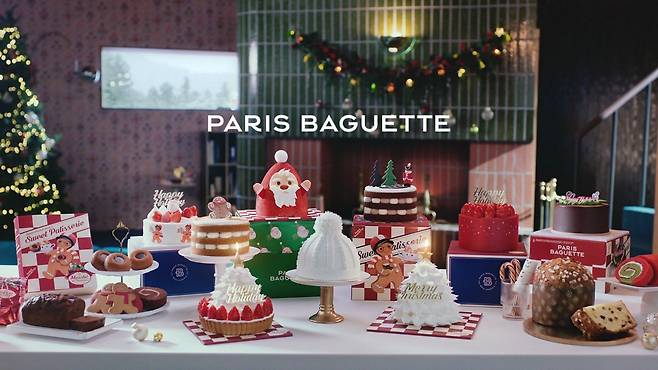 파리바게뜨가 지난해 선보인 홀리데이 시즌 케이크.