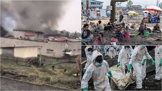 [서울=뉴시스]지난주 콩고 동부 고마의 한 교도소에 발생한 탈옥 사건 당시 150명 이상의 여성 수감자들이 남성 수감자들에게 성폭행당한 뒤 이들이 지른 불에 타 죽었다고 유엔 대변인이 밝혔다고 CNN이 7일 보도했다. <사진 출처 : 텔레그라프티닷컴> 2025.02.07.