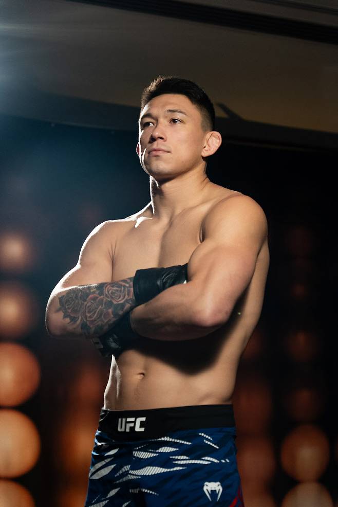 UFC 데뷔전을 앞둔 한국계 혼혈 파이터 코디 스틸. 사진=UFC