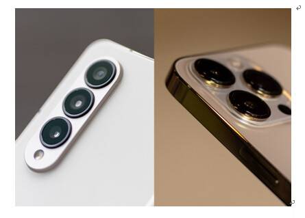 서로 다른 용도의 카메라들을 배치한 스마트폰의 멀티 카메라 시스템. 김성주 사진가 제공