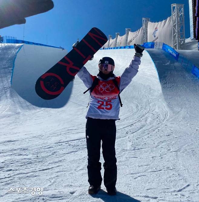2022 베이징 동계올림픽에 출전한 이채운. 이채운 SNS 캡처