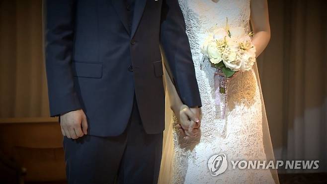 신랑 신부 [연합뉴스TV 제공]