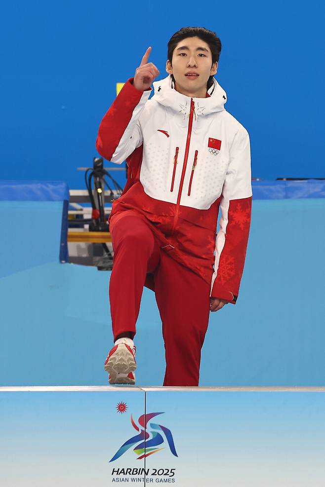 ▲ 남자 500m 개인전에서 금메달을 딴 린샤오쥔 ⓒ연합뉴스