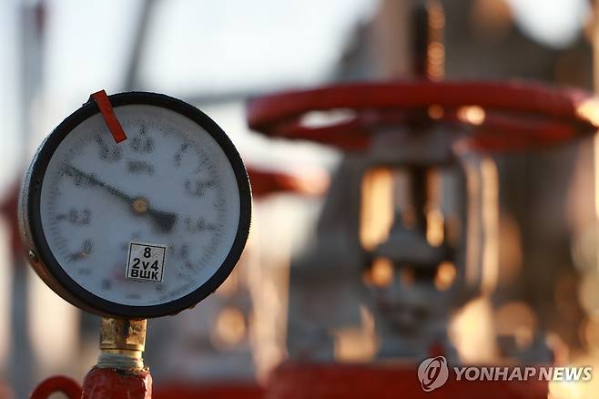 러시아 천연가스 계측기 [타스 연합뉴스 자료사진. 재판매 및 DB 금지]