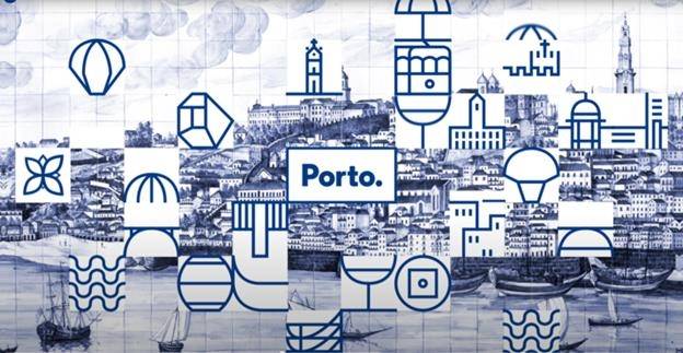 새롭게 디자인한 포르투의 파란 타일 사진 출처 : 에두아르도 아이레스 홈페이지 캡처