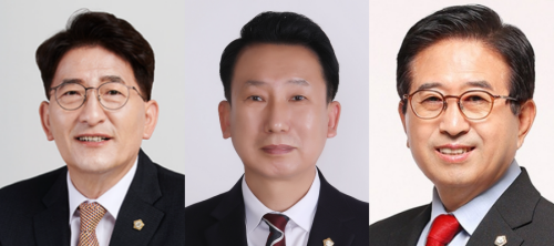김기정(수원갑), 강정구(평택을), 허경행(광주갑) 시의원. 시의회 제공
