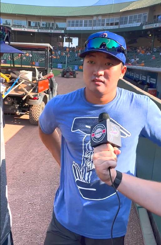 ▲ 팀의 스프링트레이닝 초청 선수로 합류해 대반전의 시작을 알린 고우석 ⓒ펜사콜라 블루와후스 SNS