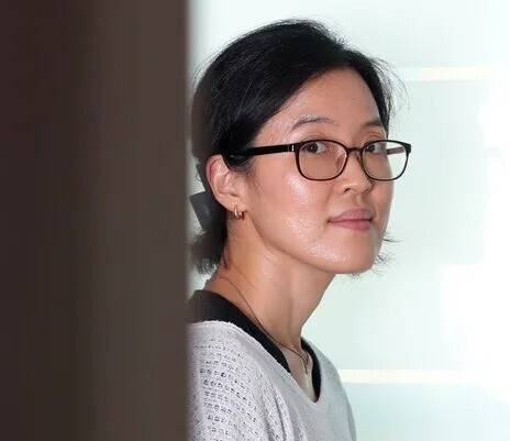 경북 포항시 자택 작업실에서 만난 정보라 작가. 포항/이정용 선임기자 lee312@hani.co.kr