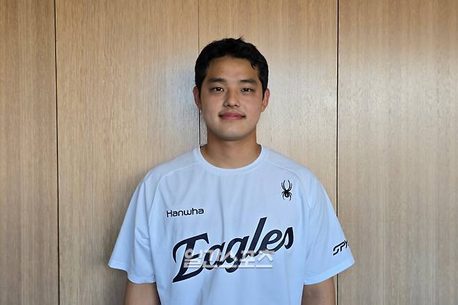 지난 9일 호주 멜버른 볼파크에서 만난 한화 문동주. 멜버른(호주)=윤승재 기자