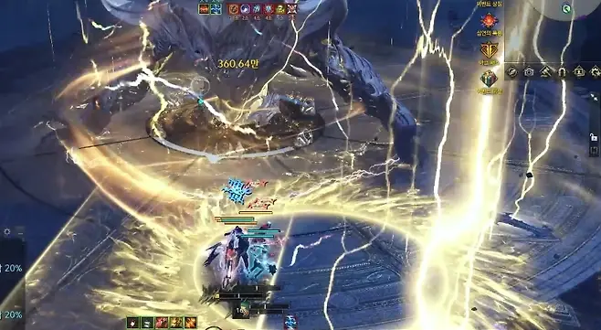 ▲ 425줄은 레이저 시작이 느려졌으며, 고정 타이밍도 보인다(사진은 패치 전)