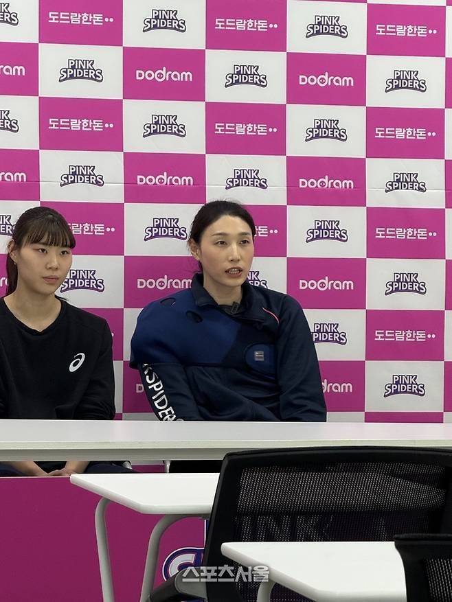 흥국생명 김연경이 은퇴를 발표하고 있다. 인천 | 정다워 기자