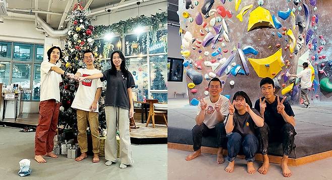 광화문에서 열린 라이트쇼를 보고 성수 클라이밍파크에서 클라이밍 친구들과 보낸 즐거운 시간.