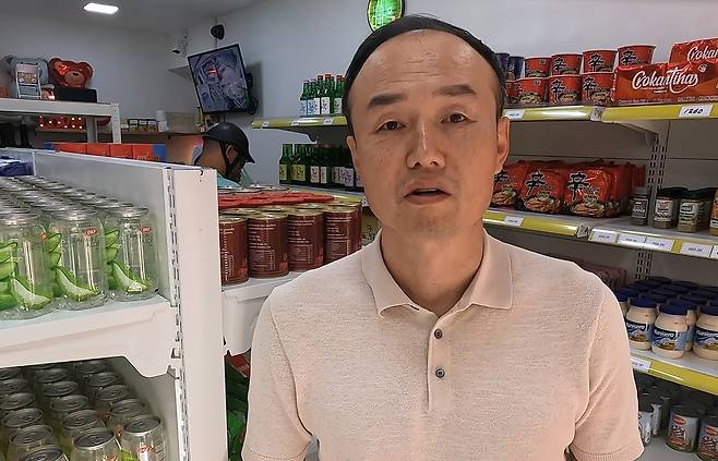 연합뉴스와 인터뷰하는 정훈 쿠바한인회장 [촬영 이재림 특파원]