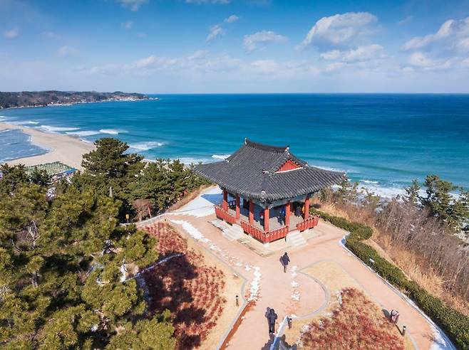 동해 바다 조망이 가능한 망양정. 울진군 제공