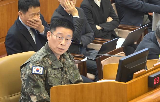 조성현 수방사 1경비단장, 윤 대통령 탄핵 심판 8차 변론 증언 [연합뉴스]