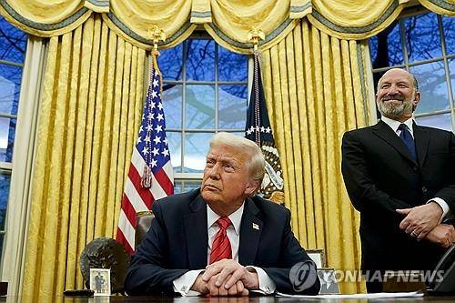 백악관의 트럼프 미국 대통령 (EPA=연합뉴스)