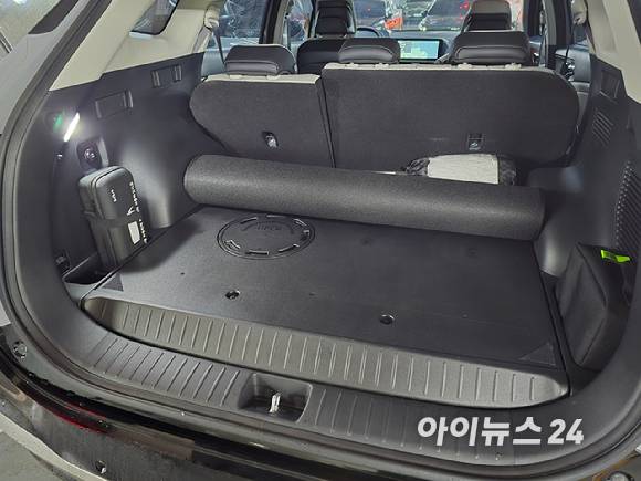 기아 2025년형 '더 뉴 스포티지' LPG 모델 트렁크 공간. [사진=김종성 기자]