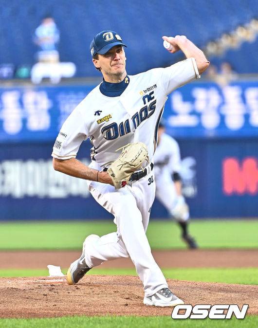 [OSEN=이석우 기자] NC 시절 카일 하트. 2024.06.04 / foto0307@osen.co.kr