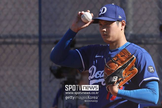 ▲ LA 다저스 오타니 쇼헤이가 불펜 피칭을 실시하며 실전 복귀가 가까워졌음을 알렸다.
