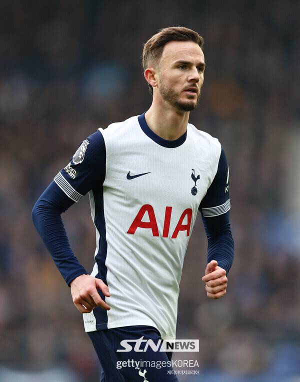 토트넘 홋스퍼 미드필더 제임스 매디슨. 사진┃게티이미지코리아