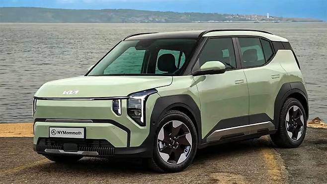 기아 'EV2' 예상도 (출처 : 뉴욕맘모스)