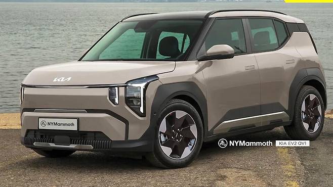 기아 'EV2' 예상도 (출처 : 뉴욕맘모스)