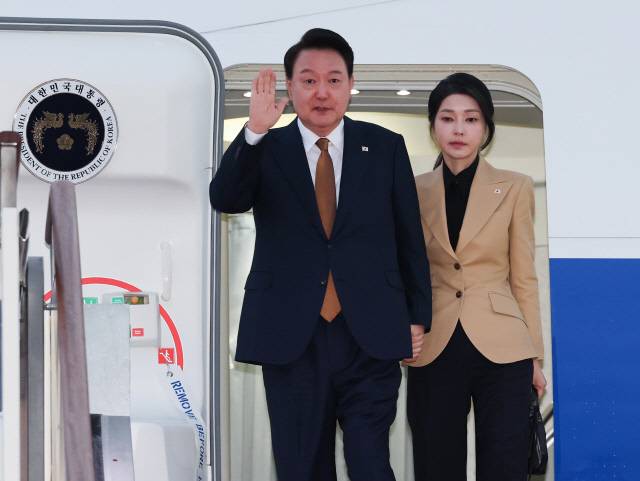윤석열 대통령과 부인 김건희 여사. 연합뉴스