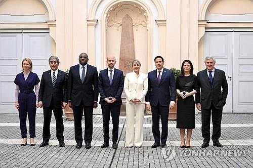 뮌헨에서 모인 G7 외교장관 [뮌헨 EPA=연합뉴스 재판매 및 DB금지]