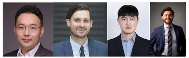 (왼쪽부터) 유승화 교수, 토빈 필레터 교수, 여진욱 박사, 피터 설레스 박사. KAIST 제공