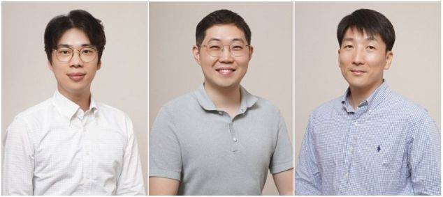 왼쪽부터 한승용, 강대식, 고제성 아주대 교수. ＜사진=아주대 제공＞