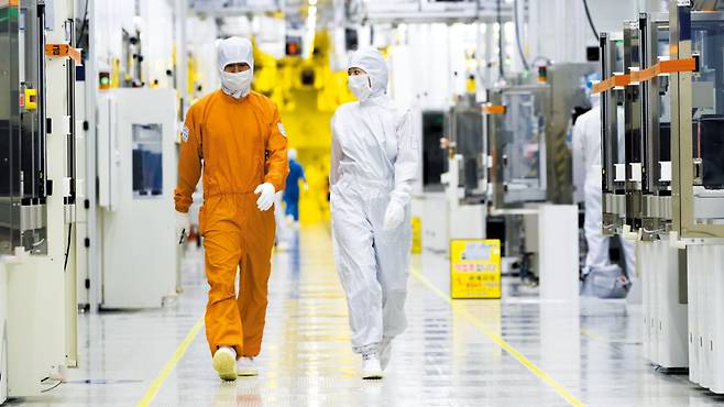 삼성전자 화성 반도체 공장 내부 모습