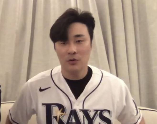 화상 인터뷰하는 김하성. 해당 화면 캡처