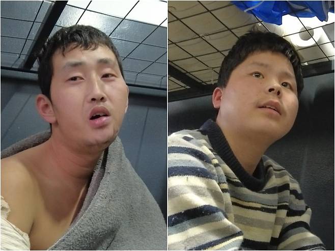 우크라이나를 전면 침공한 러시아를 돕기 위해 러시아 쿠르스크 전선에 파병됐다 지난달 붙잡힌 북한군 포로 두 명을 본지가 만났다. 각각 군 복무 10년 차와 4년 차에 파병된 리모(26·왼쪽)씨와 백모(21)씨는 자기들이 정찰총국 소속이며 북한 보위부 요원들의 감시 아래 있었다고 말했다./키이우(우크라이나)=정철환 특파원