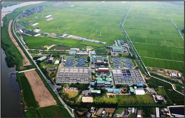 [청주=뉴시스] 충북 청주시 옥산면 공공하수처리장 전경. photo@newsis.com *재판매 및 DB 금지