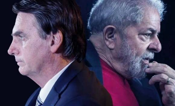 왼쪽은 자이르 보우소나루 전 브라질 대통령, 오른쪽은 루이스 이나시우 룰라 다 시우바 현 대통령 자료사진