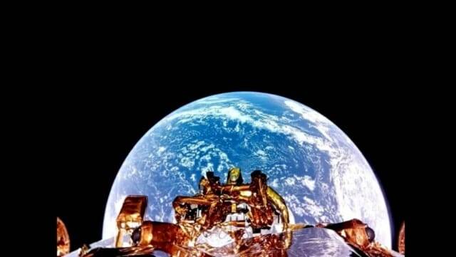 블루고스트가 달로 향하면서 촬영한 셀카 (출처= 파이어플라이 에어로스페이스)