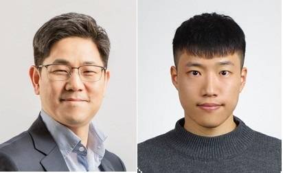 정성준 신소재공학과·IT융합공학과 교수(왼쪽)와 IT융합공학과 조영민 박사