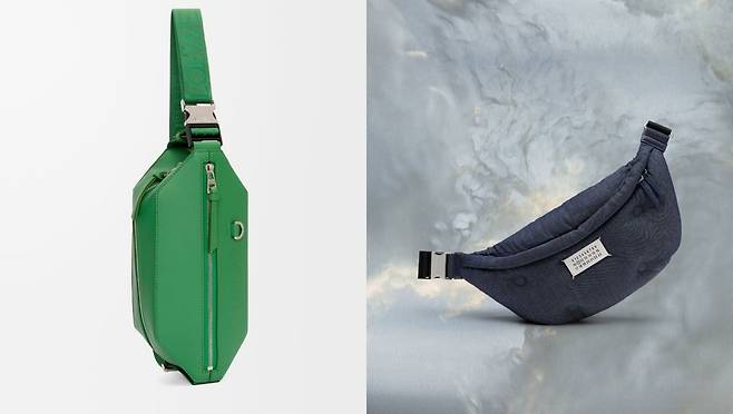 왼쪽부터 로에베 컨버터블 슬링백과 메종마르지엘라 글램 슬램 벨트백. (사진=로에베, 메종 마르지엘라)