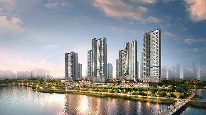 e편한세상 성성호수공원투시도