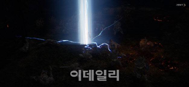 레전드 오브 이미르 속 플레이 화면(사진=윤정훈 기자)