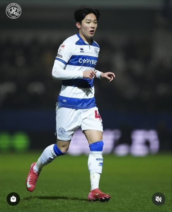 양민혁. /사진=QPR 공식 SNS 갈무리