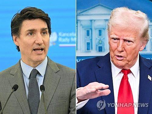 트럼프 미국 대통령(우)과 트뤼도 캐나다 총리 [AFP 연합뉴스 자료사진 재판매 및 DB금지]