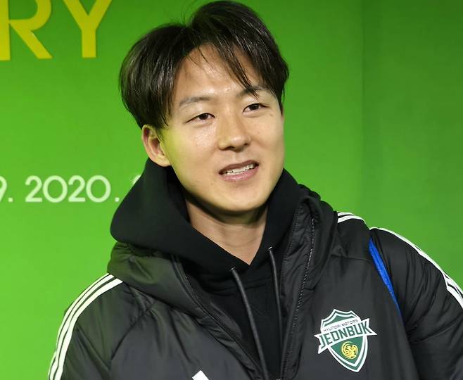 23일 광주와의 경기 마치고 취재진 만나 발언하는 이승우 [촬영 최송아]