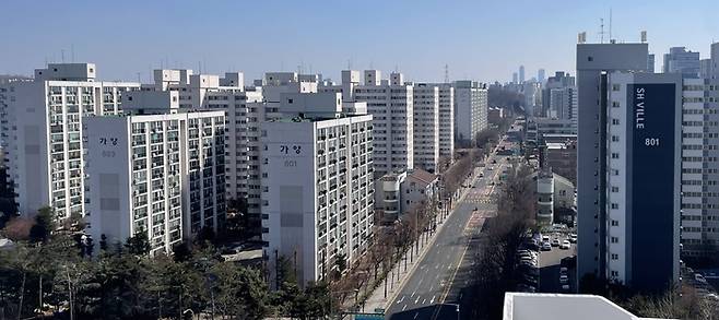 서울 한강변 가양 택지지구 가양 6단지 전경. [매경DB]