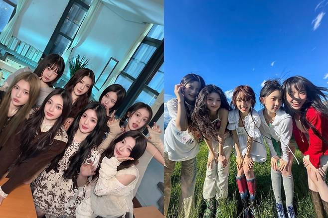 왼쪽부터 하츠투하츠, 키키. 각 공식 트위터